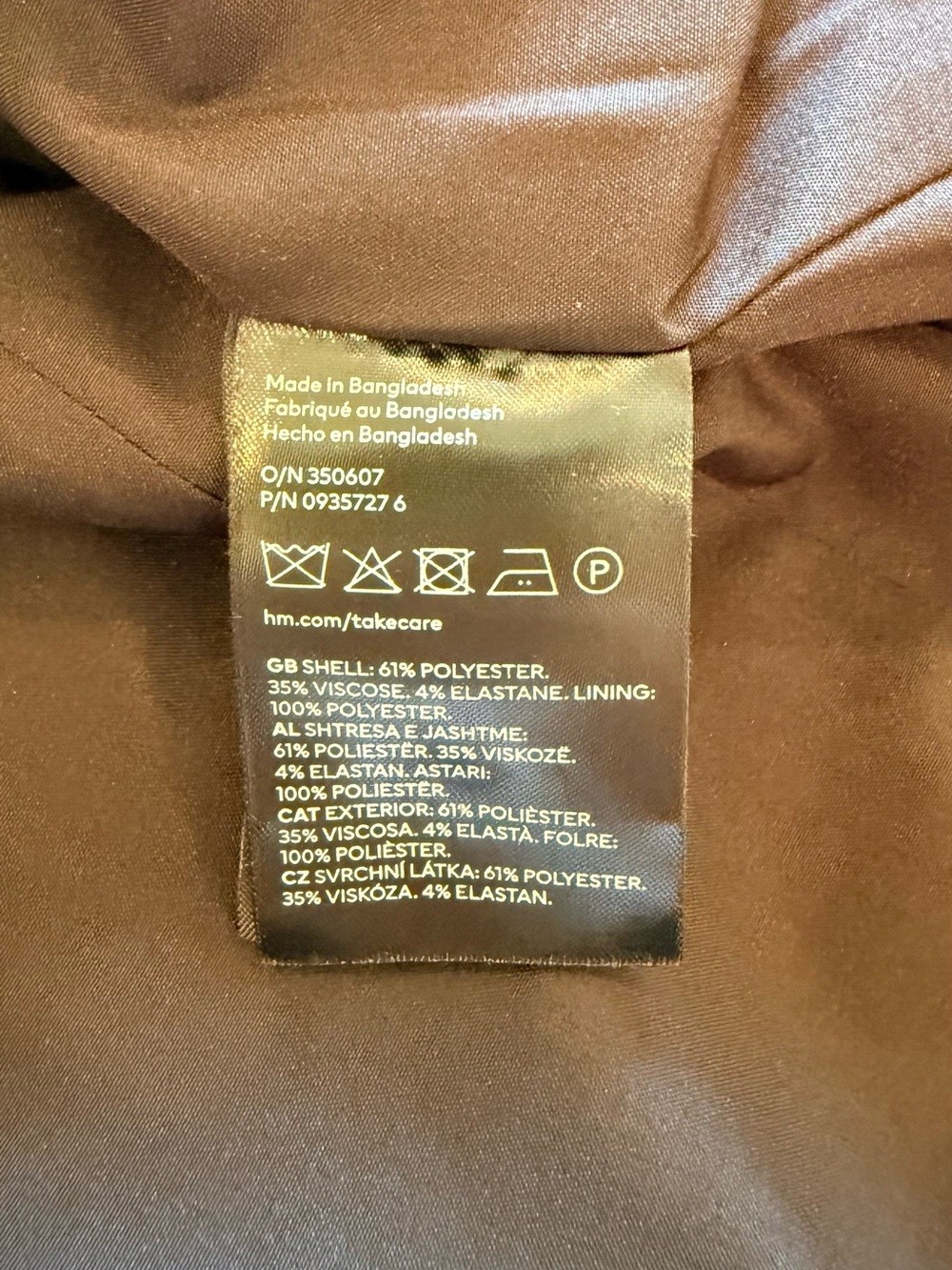 H&M Taupe Single-Button Tailored Blazer - Picture 5 of 5